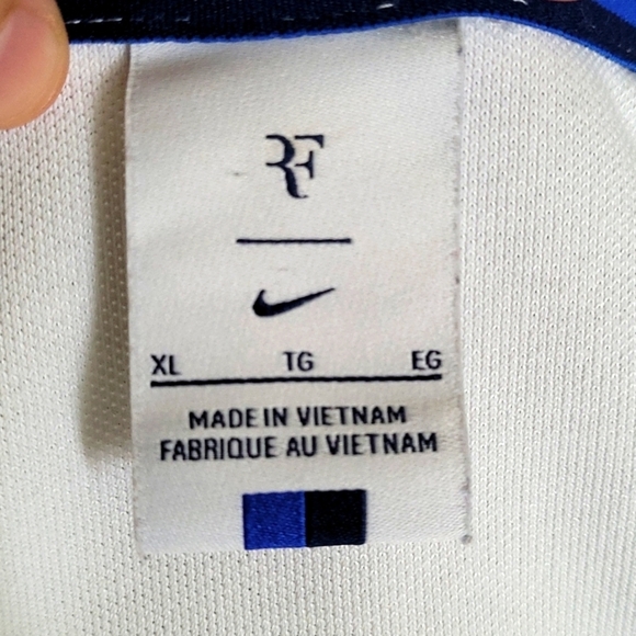 RF x Nike White Polo Collared Shirt - Picture 6 of 7